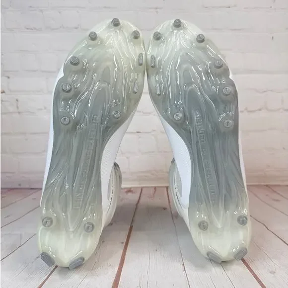 Under Armour Command MC Mid White Lacrosse Cleats Mens Size 13 (3025639-100) - Picture 9 of 10